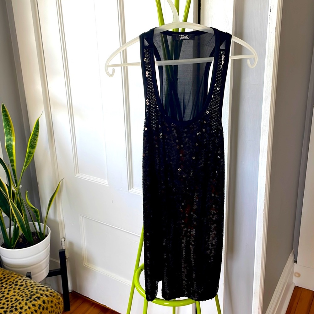 Tunnel Collection Sequin tunic tank Sz 38.